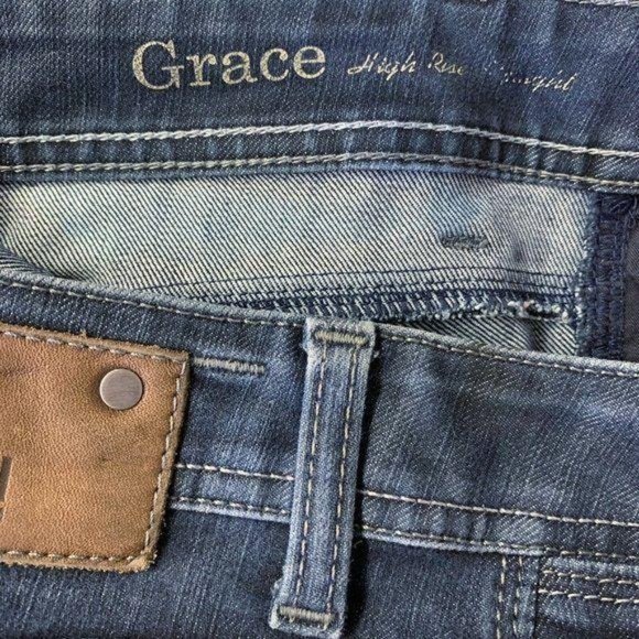 DL1961 Grace Blue 4 Way Stretch Hi Rise Jeans - Picture 10 of 11